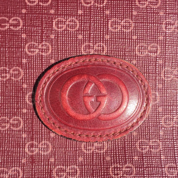 GUCCI red crossbody handbag monogram - Picture 12 of 16